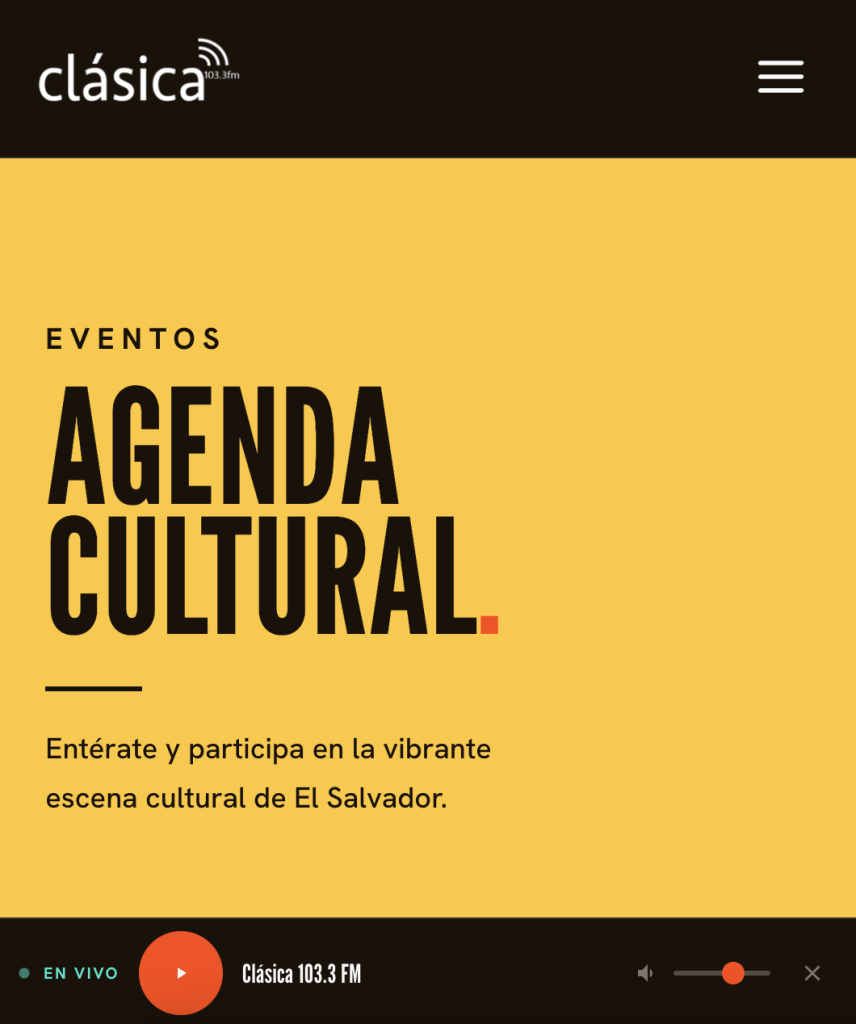 Radio Clásica — Agenda culturel